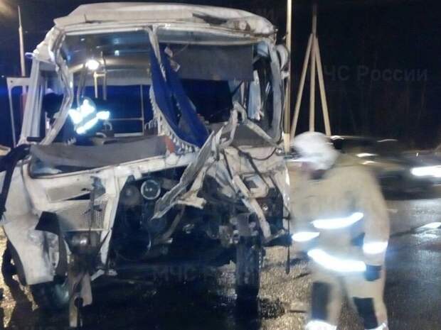 Авария дня. ДТП с автобусом в Калужской области