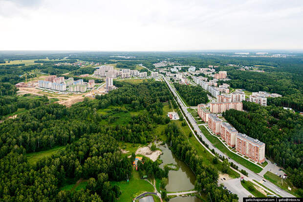 Новосибирск с вертолета