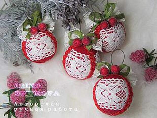 Делаем новогодние шары «Зимняя вишня» | Ярмарка Мастеров - ручная работа, handmade Делаем новогодние шары «Зимняя вишня» | Ярмарка Мастеров - ручная работа, handmade