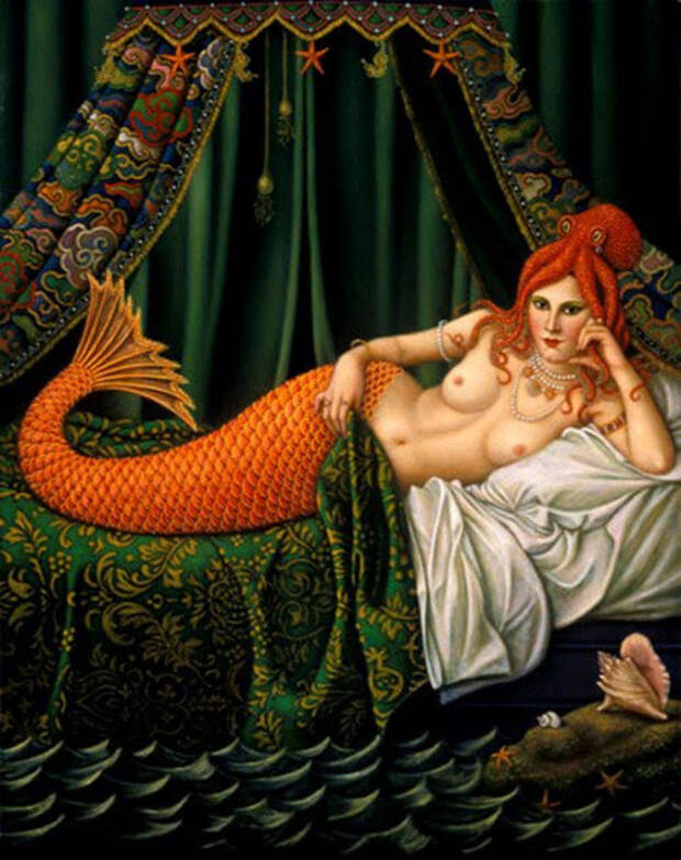 Русалка в покоях. Автор: Colette Calascione.