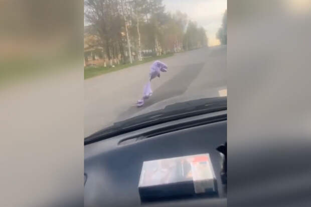 В Иркутске засняли на видео, как Лунтик переходит дорогу в неположенном месте