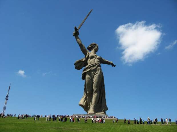 1. Скульптура «Родина-мать зовёт!», Мамаев курган, Волгоград  высота, мир, статуя