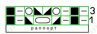 схема узора для вязания на спицах