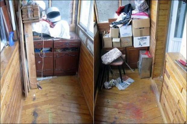 Превращаем захламленный балкон в кабинет (пошаговый фотоотчет)