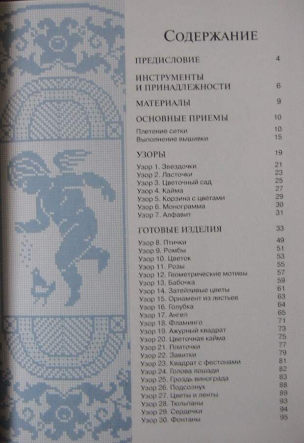 содержание книги вышивка по филейной сетке