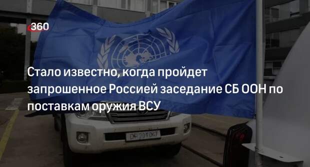 Заседание по поставкам оружия Украине пройдет в Совбезе ООН 20 мая
