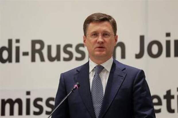 Russian Energy Minister Alexander Novak speaks during a joint press conference with Saudi Energy Minister, Prince Abdulaziz bin Salman al-Saud (not pictured) at the Ritz-Carlton Hotel in Riyadh, Saudi Arabia December 19, 2020. REUTERS/Ahmed Yosri