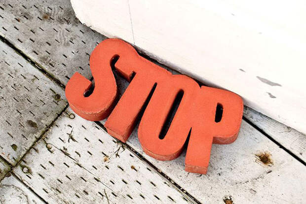 27. "Stop" дверь, дизайн, ограничитель