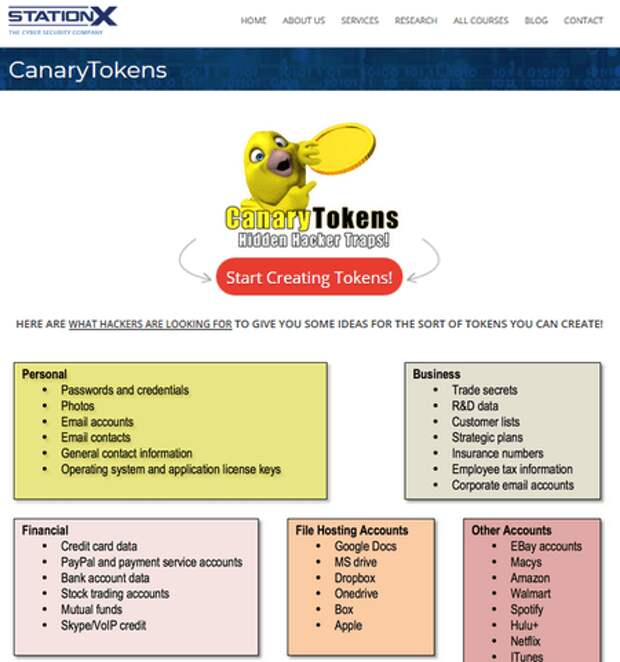 Canary tokens Canary tokens