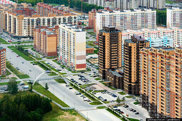 Новосибирск с вертолета