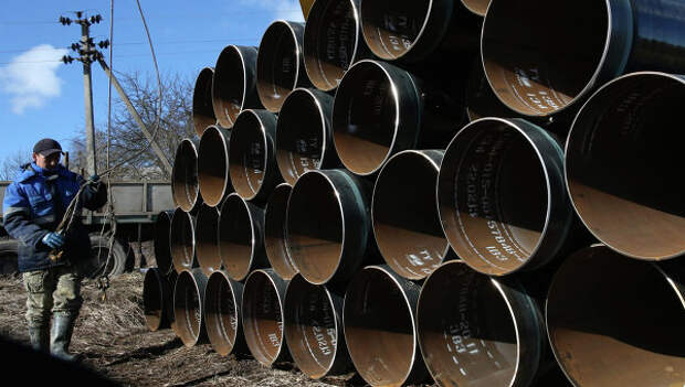 Строительство газопровода. Архивное фото Строительство газопровода. Архивное фото