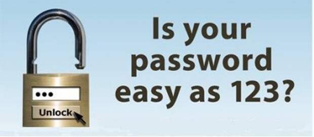 Just 10 password, that password is set to '1234 ', a startling rate.