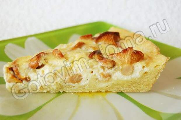 Пирог с лисичками