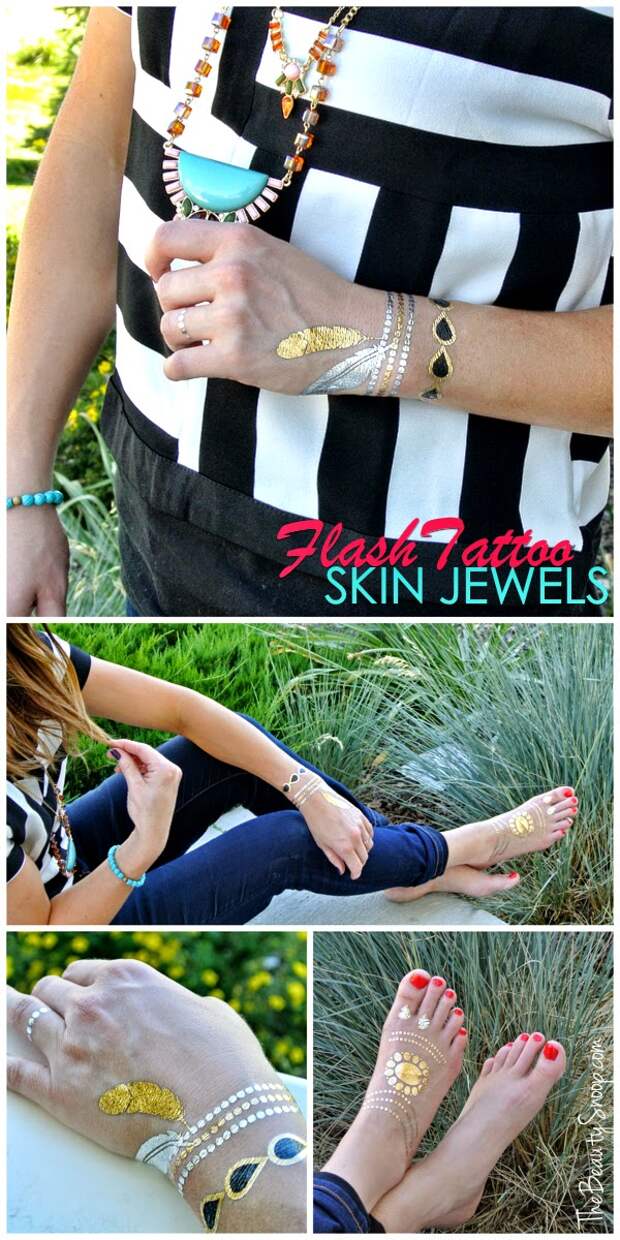 Flash Tats, metallic tattoos, skin designs, temporary metallic tattoo, Flash Tattoo
