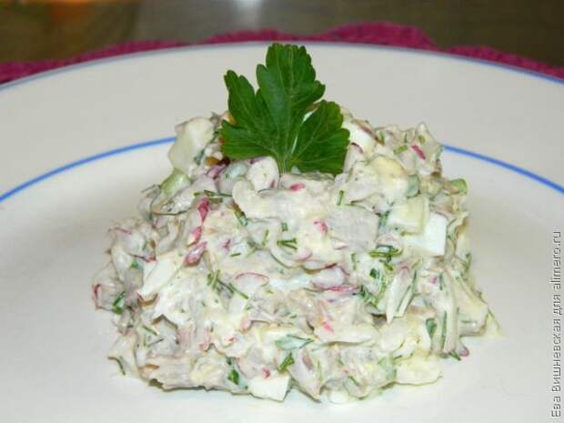 Мясной салат