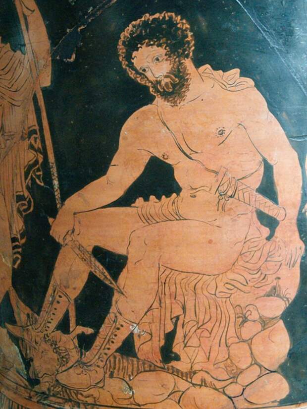 Одиссей. Греческая роспись 4 века до н.э.