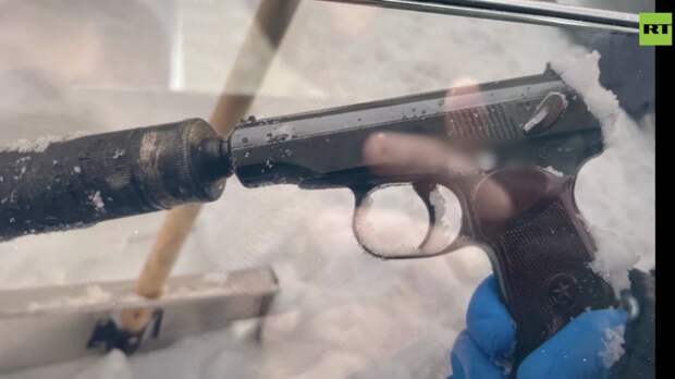 ФСБ показала кадры с исполнителем покушения на генерал-лейтенанта Алексеева