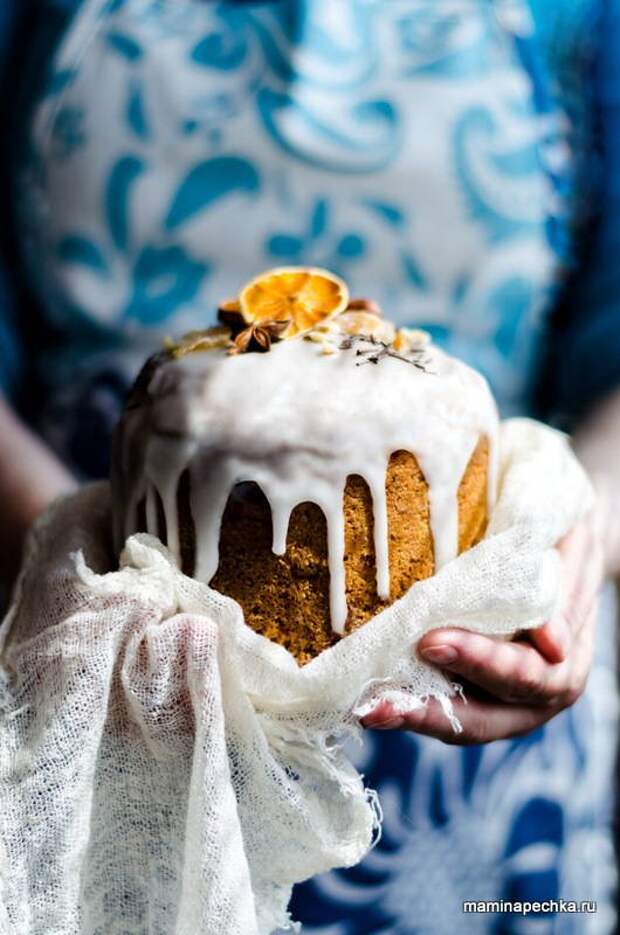 Пасхальный кулич с творогом