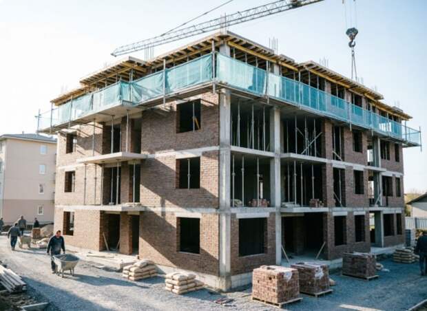 В России за первый квартал 2026 года ввод жилья снизился на 28,2% до 23 млн кв. м