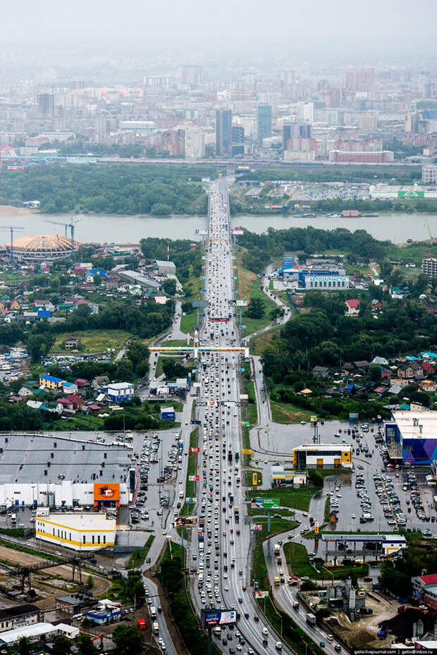 Новосибирск с вертолета