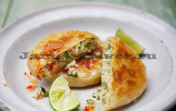 Блины с курицей и креветками по китайски
