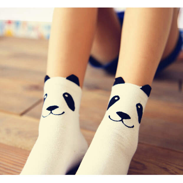 white-panda-socks-woman-cheap-funny-socks-5-1-package-71617