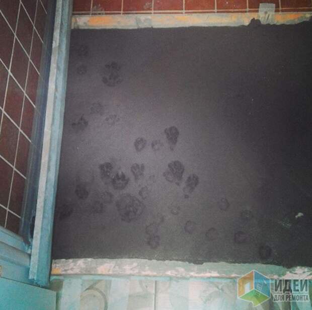 Пол в санузле Пол в санузле