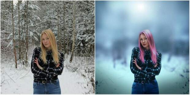 крутой фотошоп, до и после фотошопа