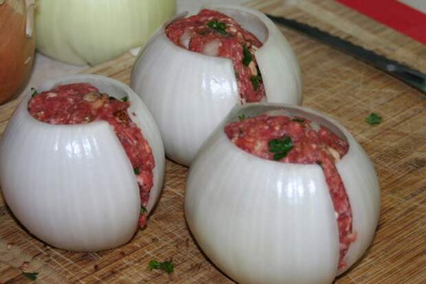 Великолепные луково-мясные мячики еда, лук, рецепт