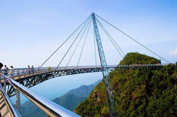 125-метровый искривлённый мост Пулау-Лангкави, Малайзия.