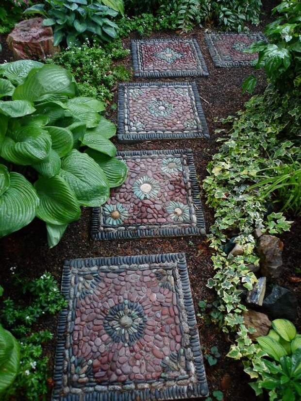 Lotus Step Stone Path in Portland, Oregon