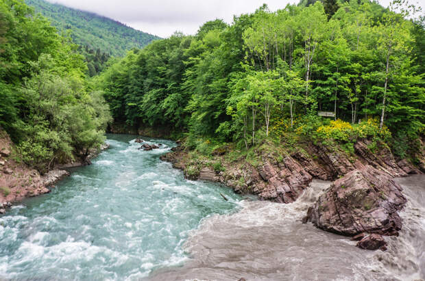 Невероятно красивейшие фото слияния Российских рек россия, слияние рек, фото