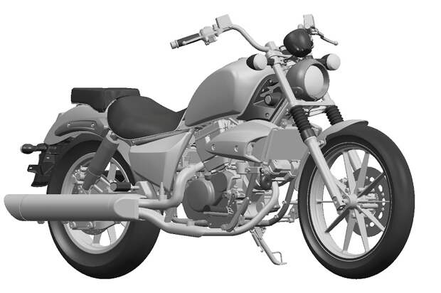 Новый Hyosung GV250 (патентные фотографии)