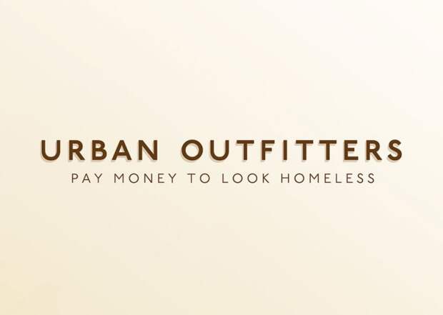 честные слоганы известных брендов urban outfitters