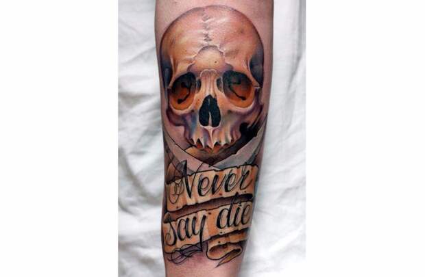 12. «Never Say Die» («Никогда не отчаивайся»). креатив, тату