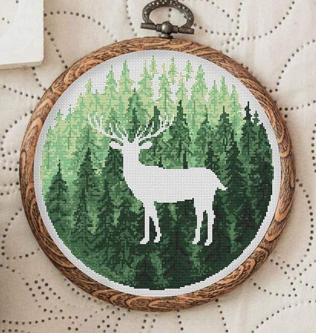 Negative space embroidery: интересный прием в вышивке
