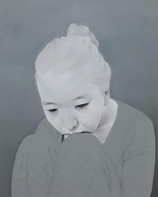 Грустные люди в картинах Sungsoo Kim Грустные люди в картинах Sungsoo Kim