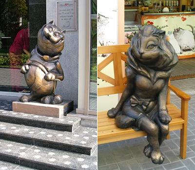 Кот и кошечка, дом №2 по Аллее Героев, Волгоград, Россия. Кот и кошечка, дом №2 по Аллее Героев, Волгоград, Россия.
