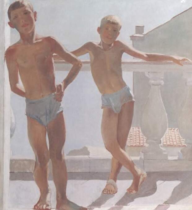 Крымские пионеры. 1934. Холст, масло. 100 х 80 см. Пермская государственная картинная галерея.jpg