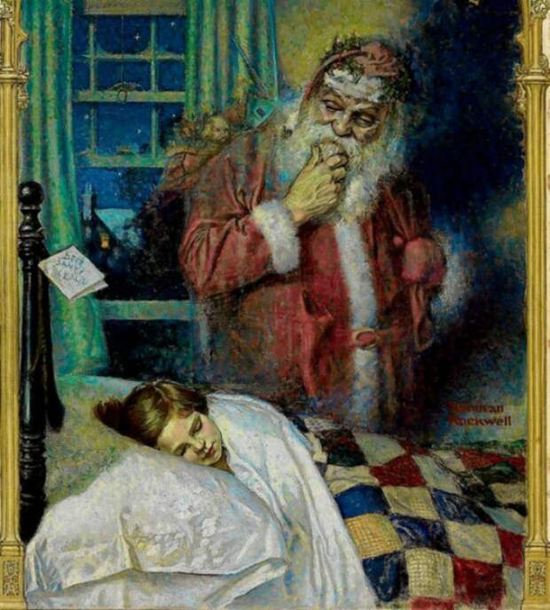 Норман Роквелл, «Санта Клаус», 1921 новый год, художник