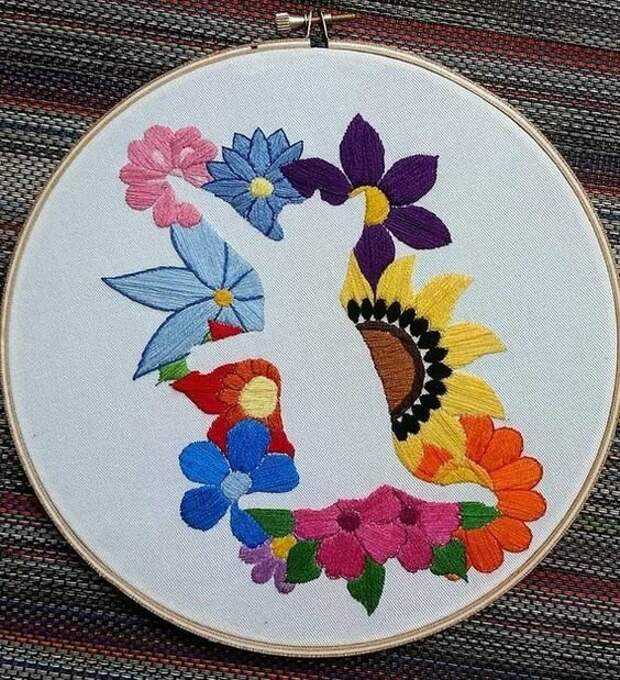 Negative space embroidery: интересный прием в вышивке