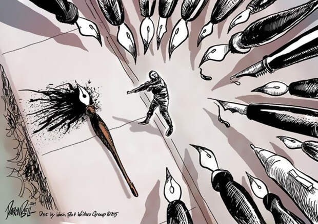 дань уважения шарли эдбо от коллег карикатуристов (3)