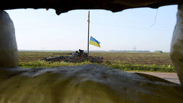 Танк украинской армии на Донбассе. Архивное фото
