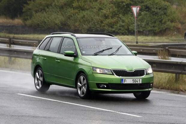 Новый Skoda Fabia Combi замечен без маскировки Новый Skoda Fabia Combi замечен без маскировки