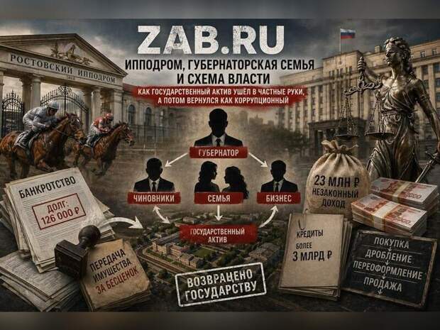 Ипподром, губернаторская семья и схема власти. Как государственный актив ушёл в частные руки, а потом вернулся как коррупционный