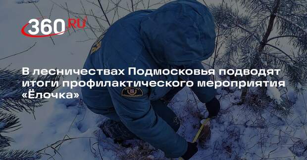 Итоги профилактической операции «Елочка» подвели в филиалах Мособллеса