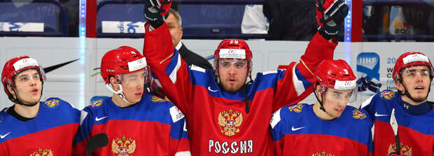 Игроки молодежной сборной России по хоккею 