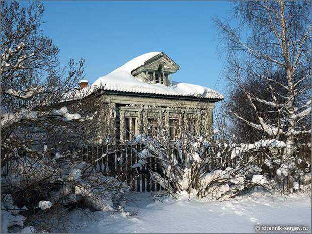 Лыжня в Подмосковье, старая деревня