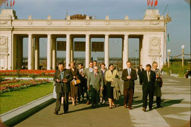 Москва, 1956 год фото, москва, Машина  времени, позитив