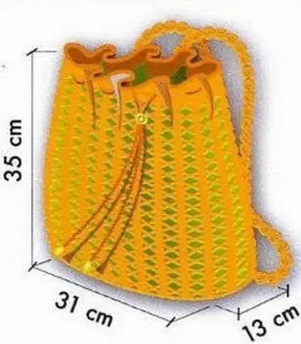 Рюкзак спицами схема